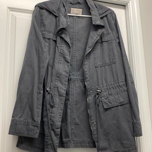 Dark grey universal threads M zip up jacket